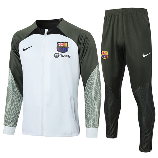 Fc Barcelena Zipper Sweatshirt Kit 2023/24